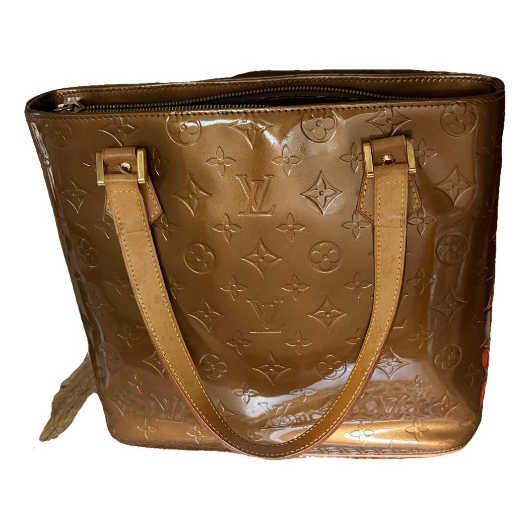 Columbus patent leather handbag