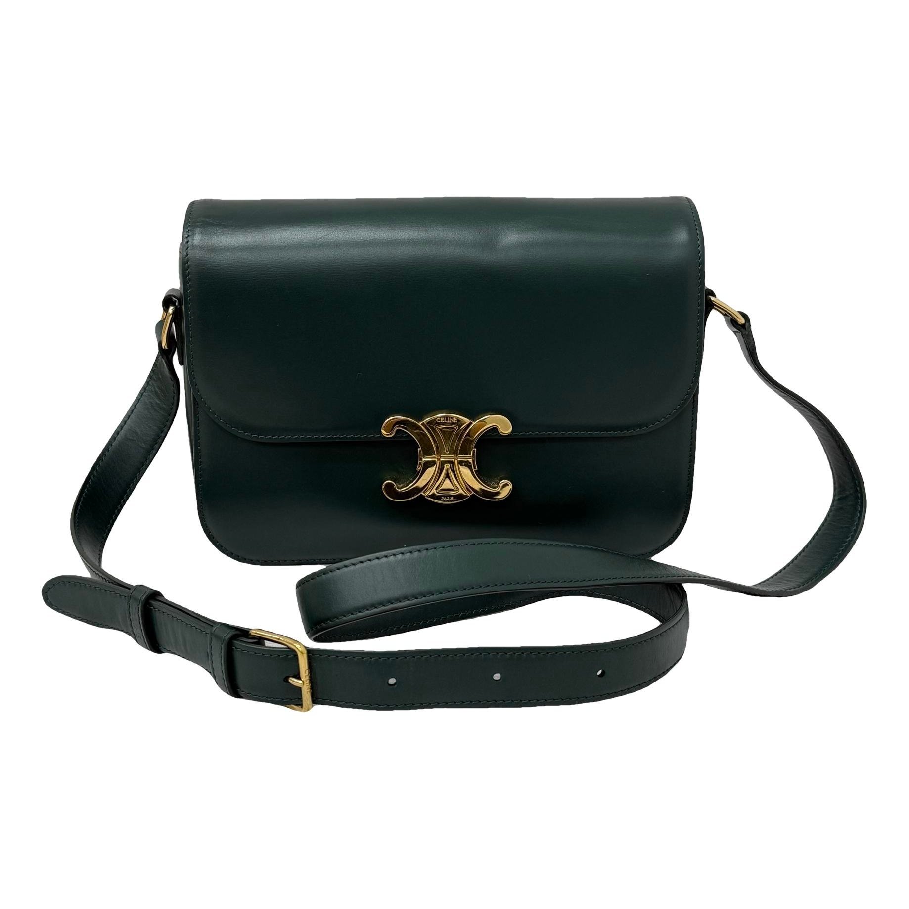 Triomphe leather handbag