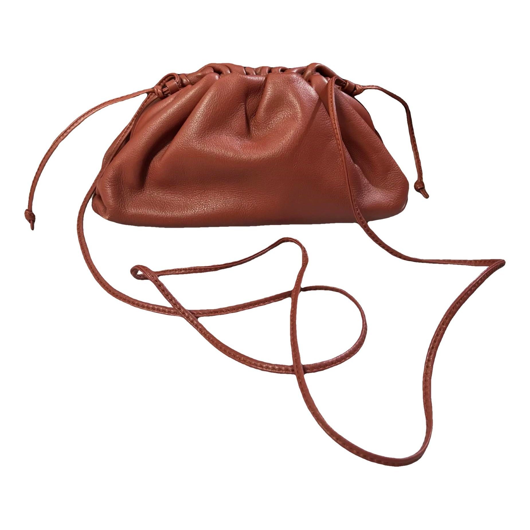 Pouch leather handbag