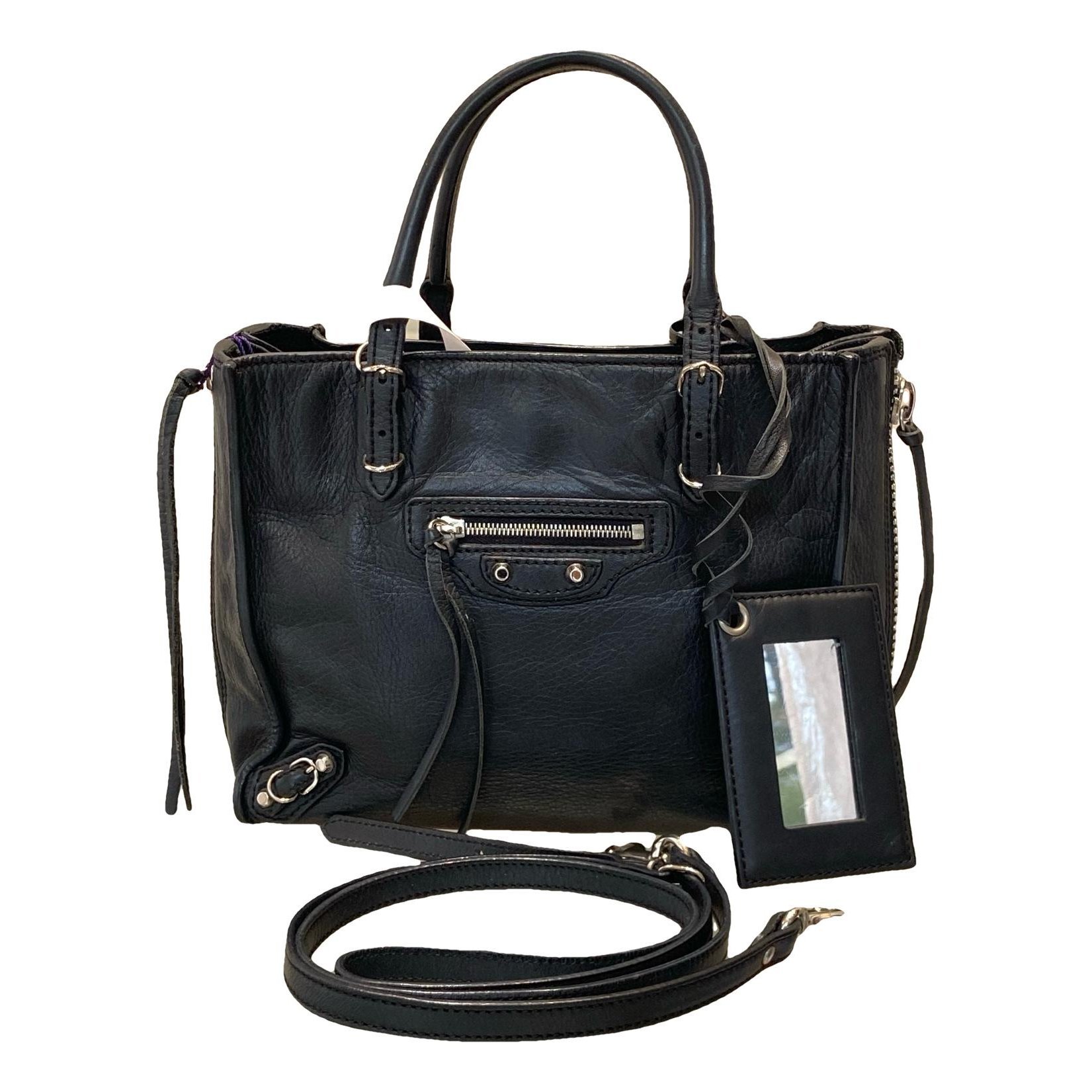 Papier leather handbag