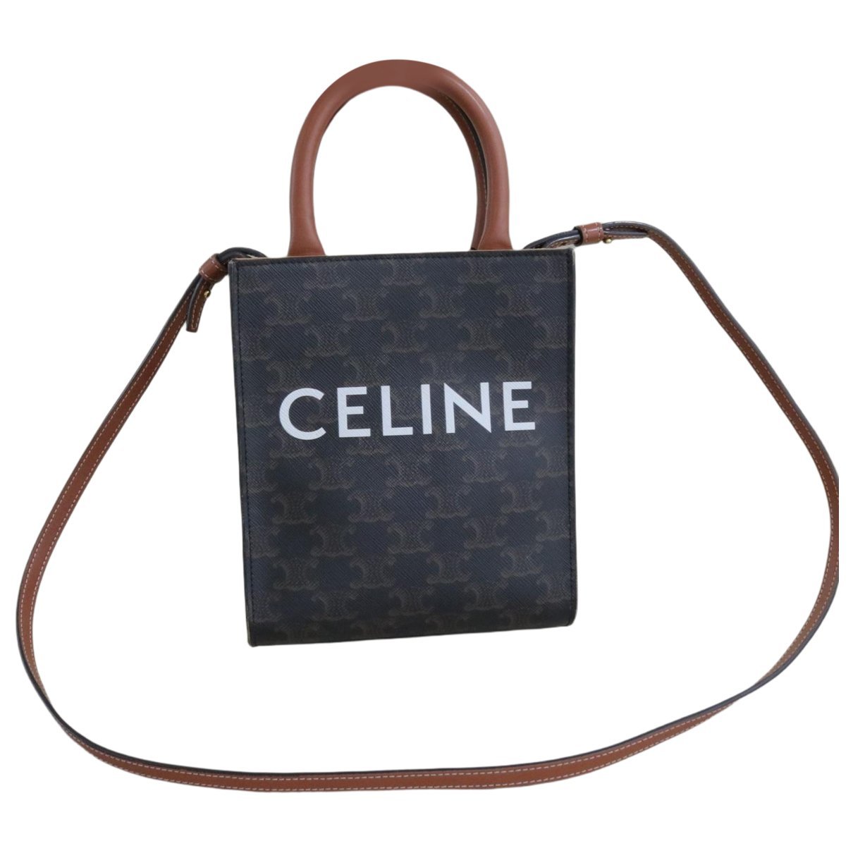 Cabas leather tote