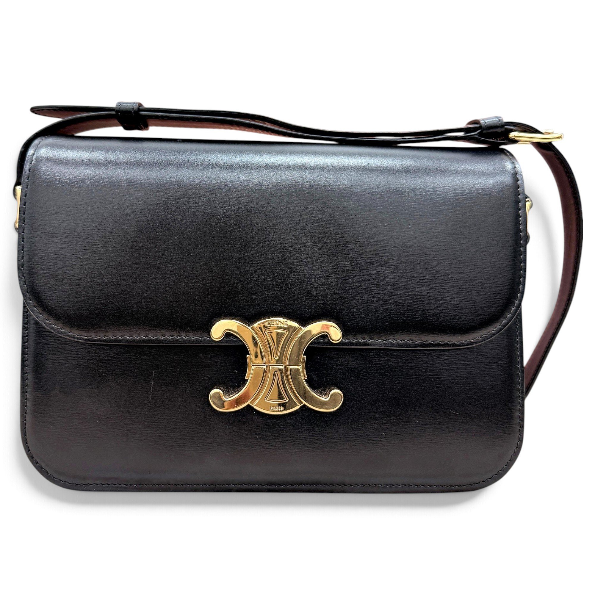 Triomphe leather handbag