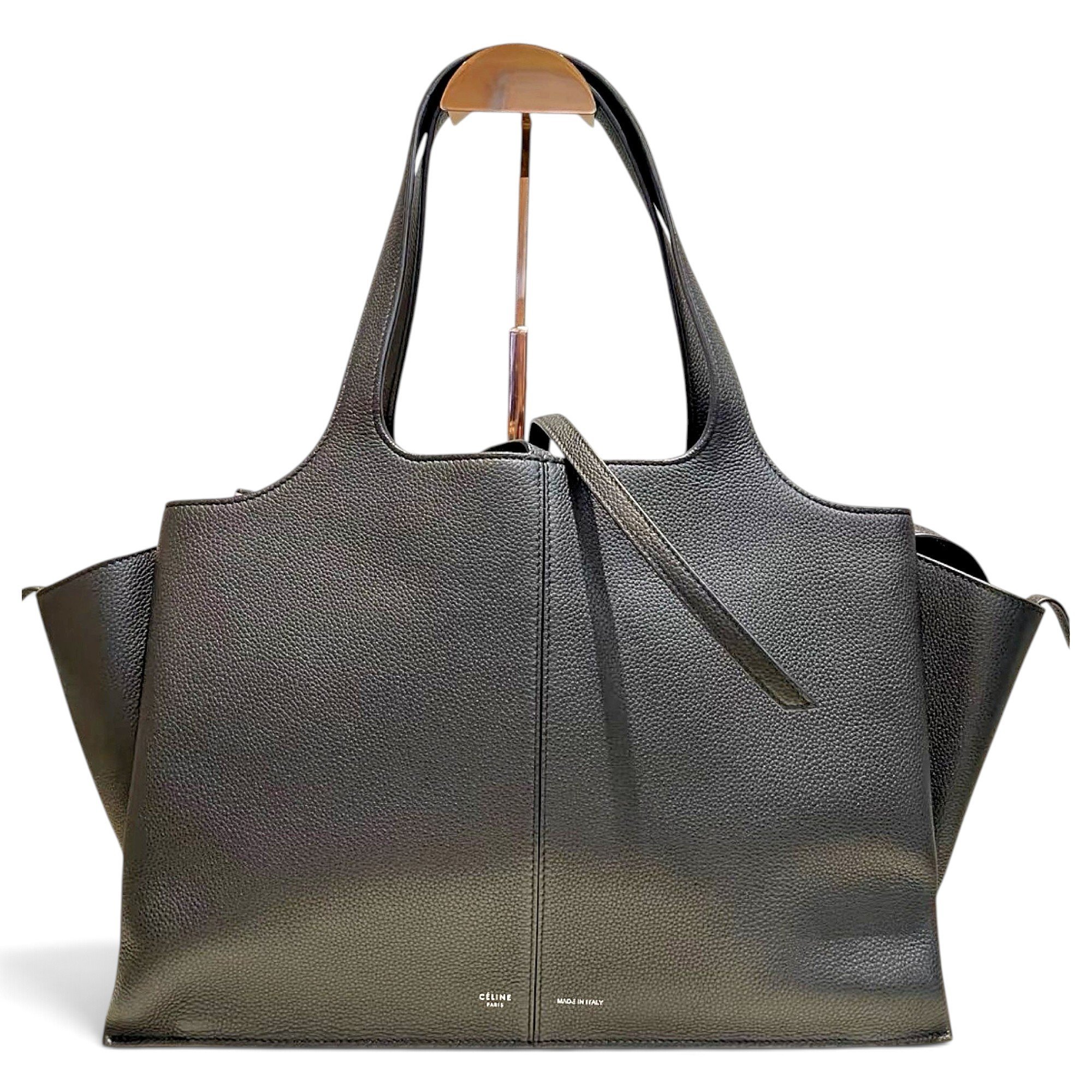 Tri-Fold leather tote