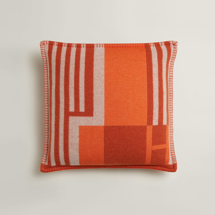 Tangerine Ithaque Pillow