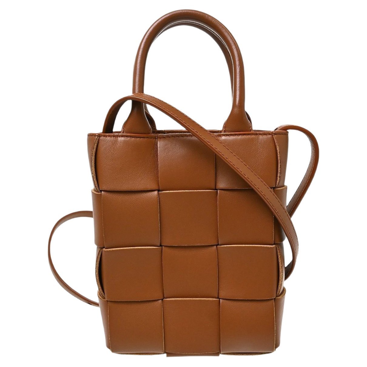 Cassette leather handbag