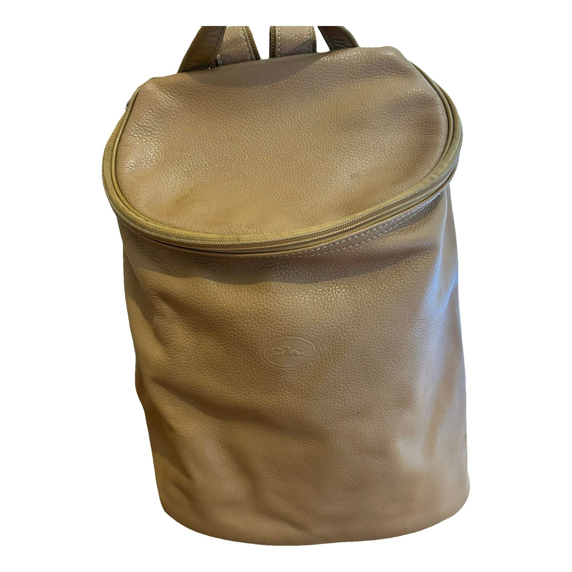 Leather backpack