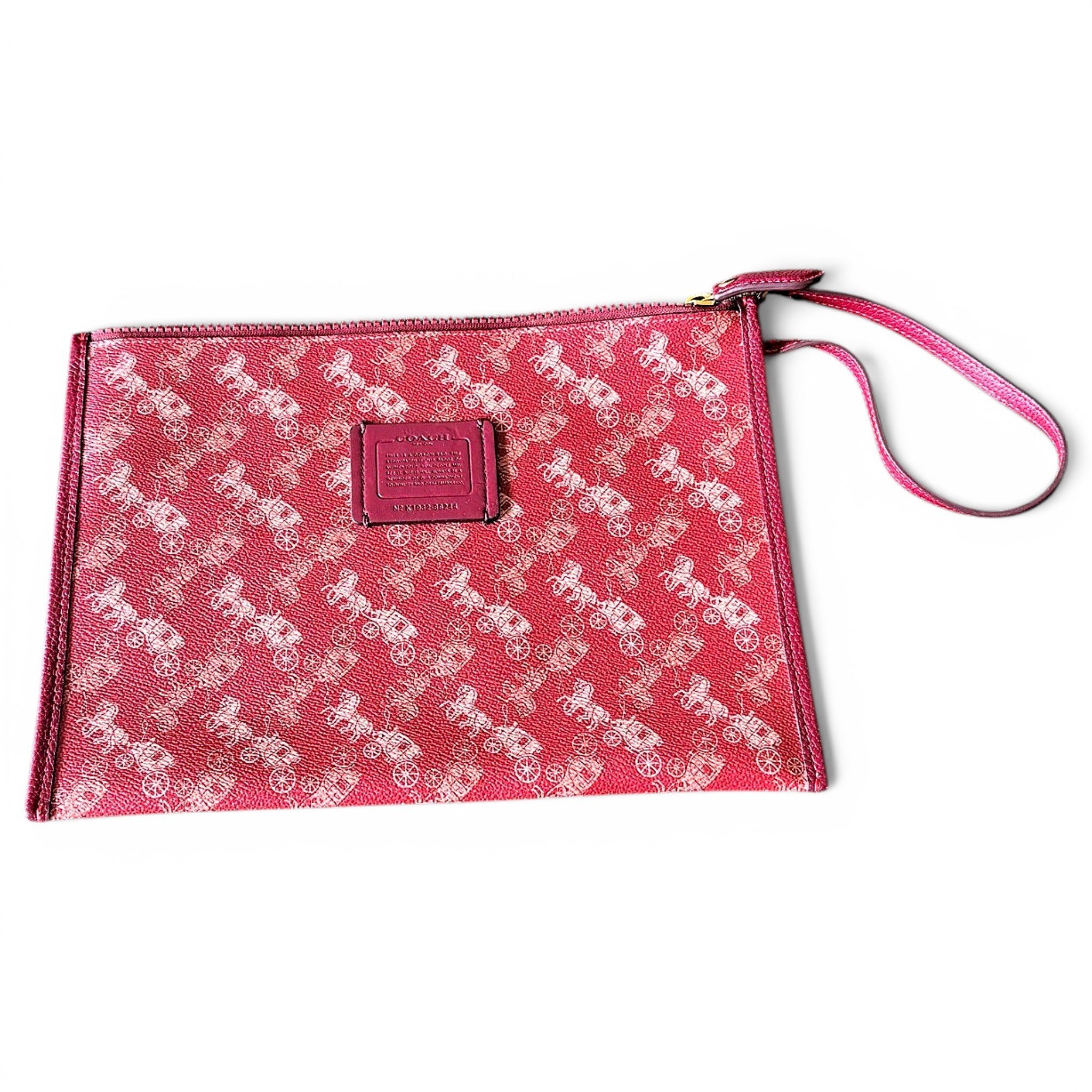 Leather clutch bag