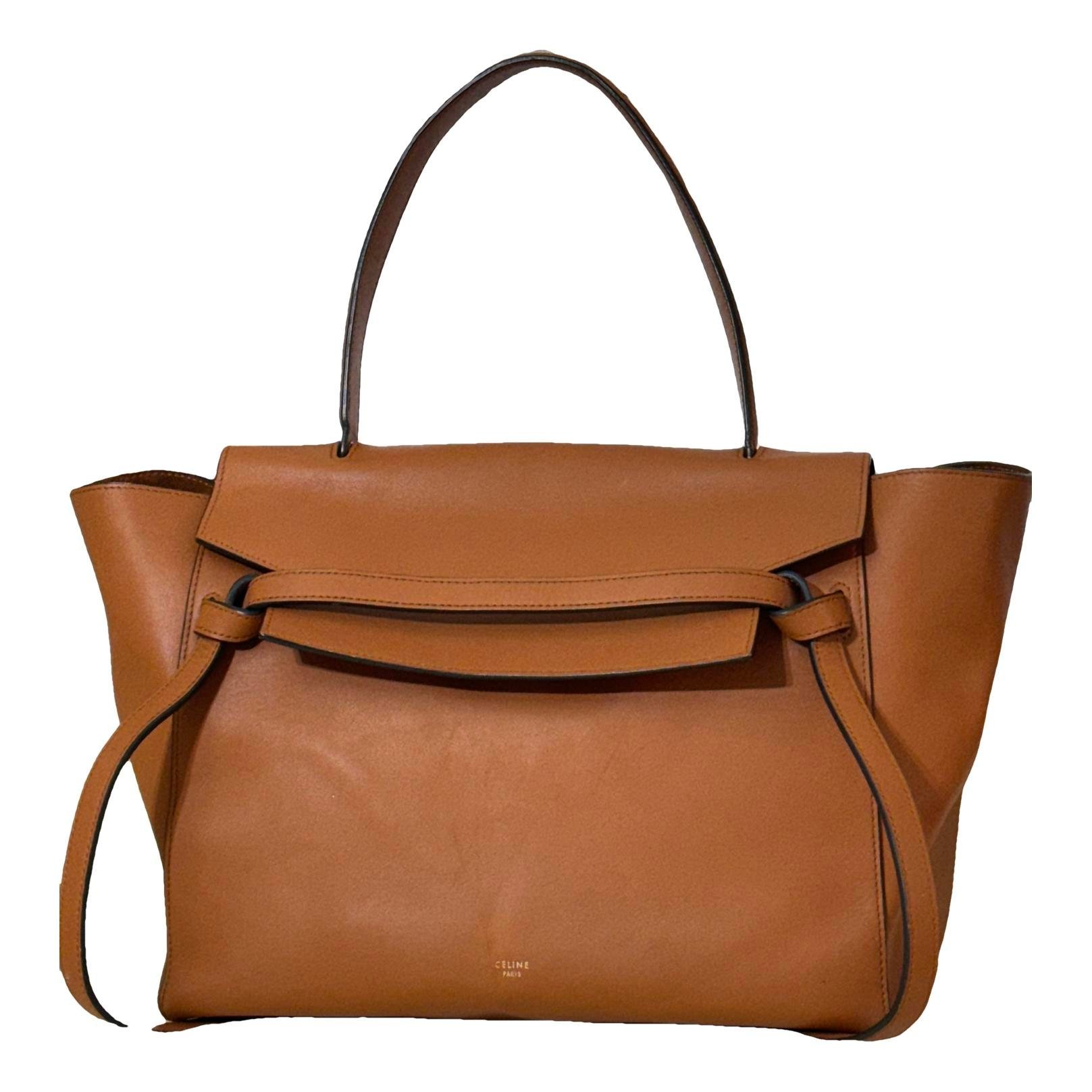 Belt leather handbag