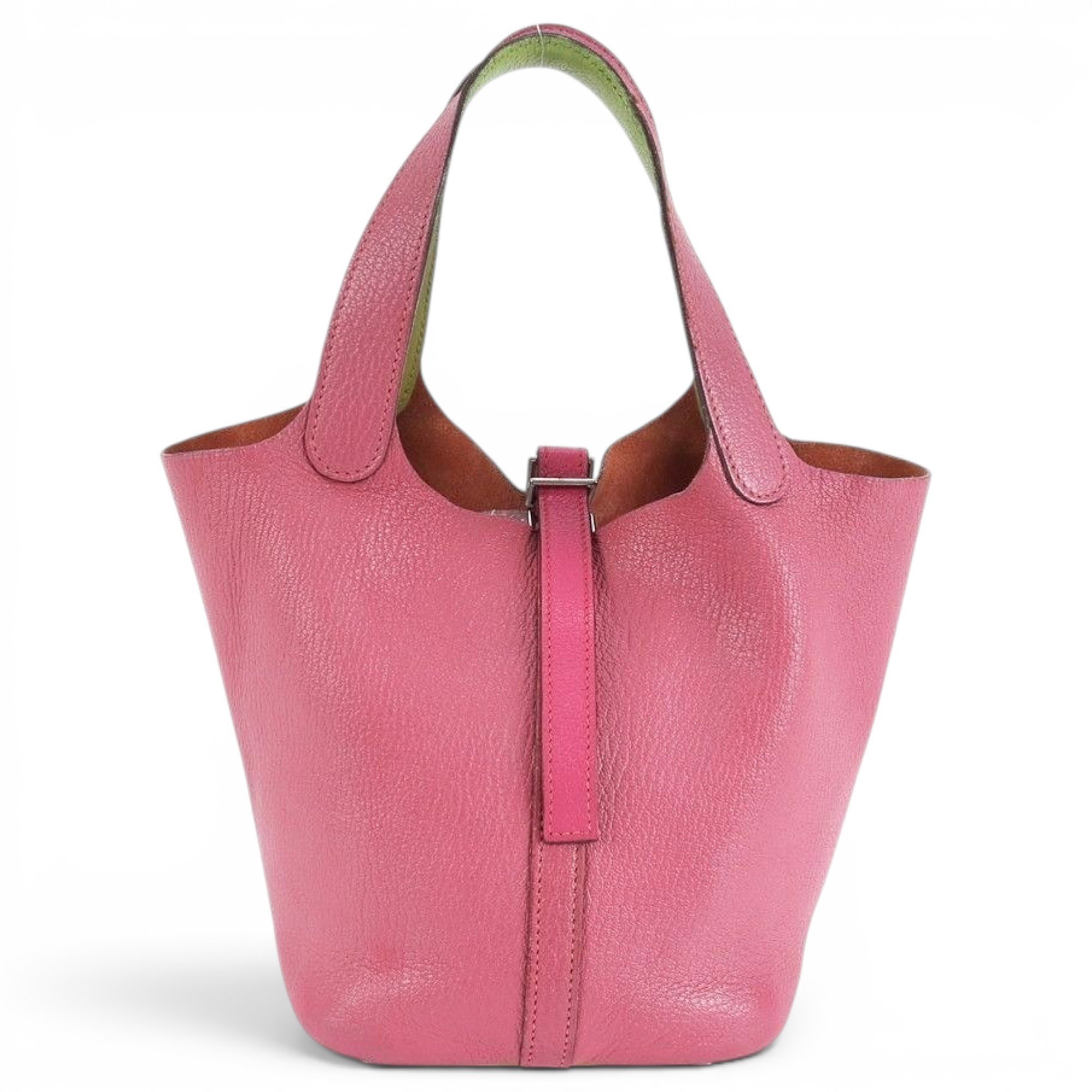Picotin leather tote