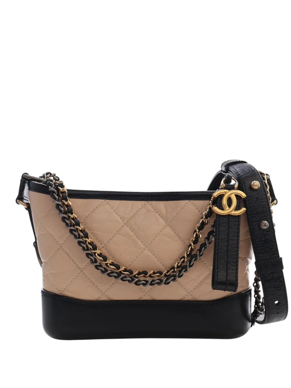 2018-2019 Small Quilted Aged Calfskin Gabrielle Hobo crossbody bag