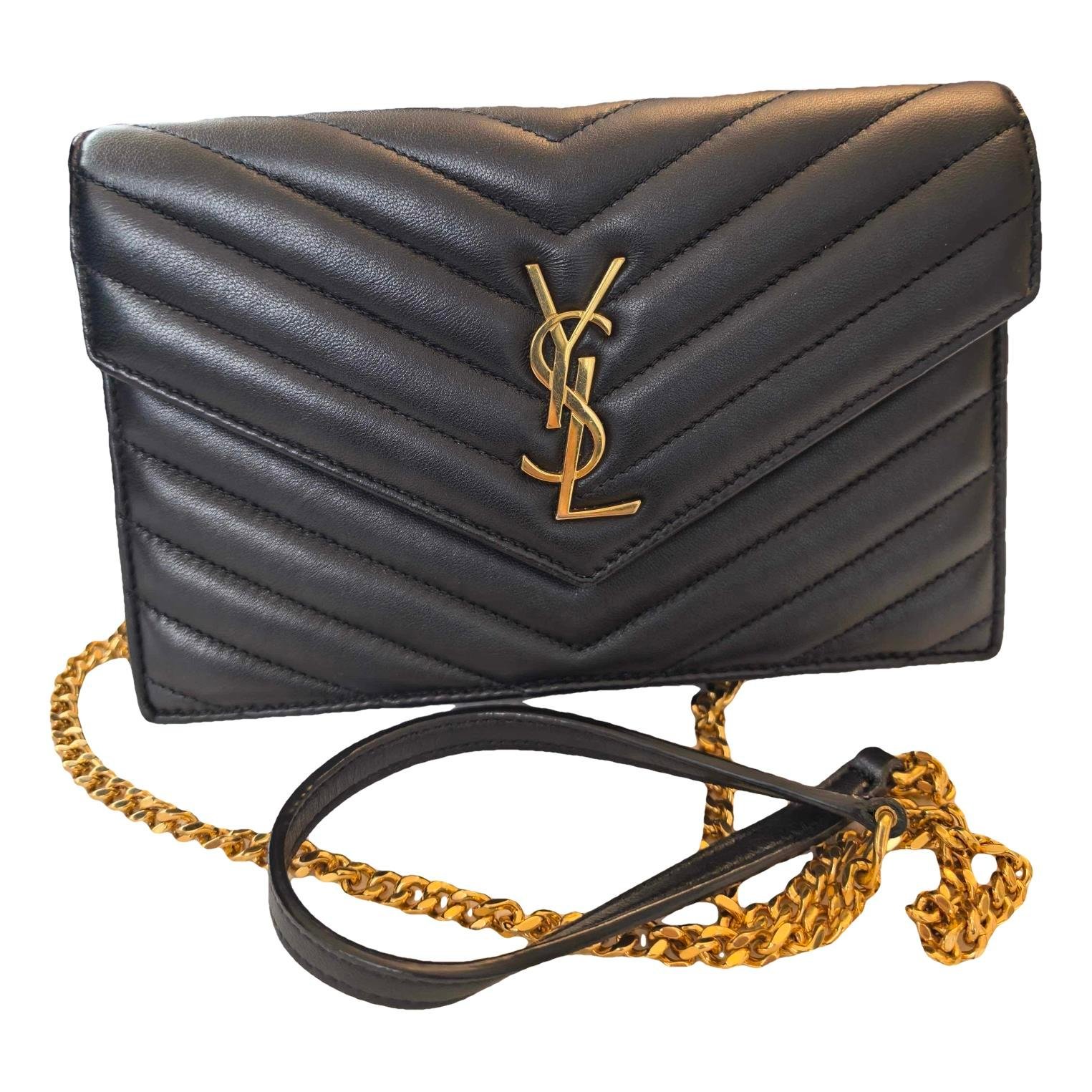 Portefeuille enveloppe leather crossbody bag