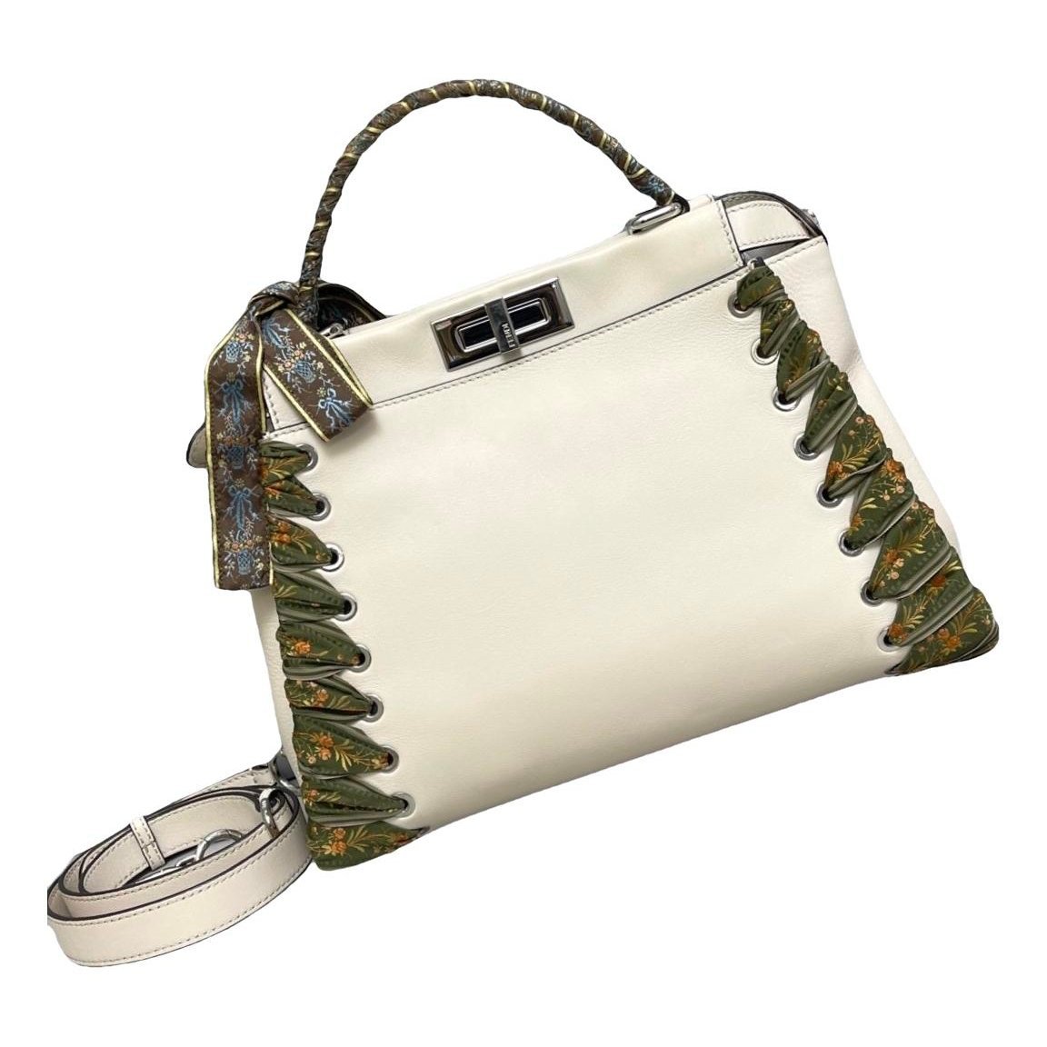 Peekaboo leather handbag