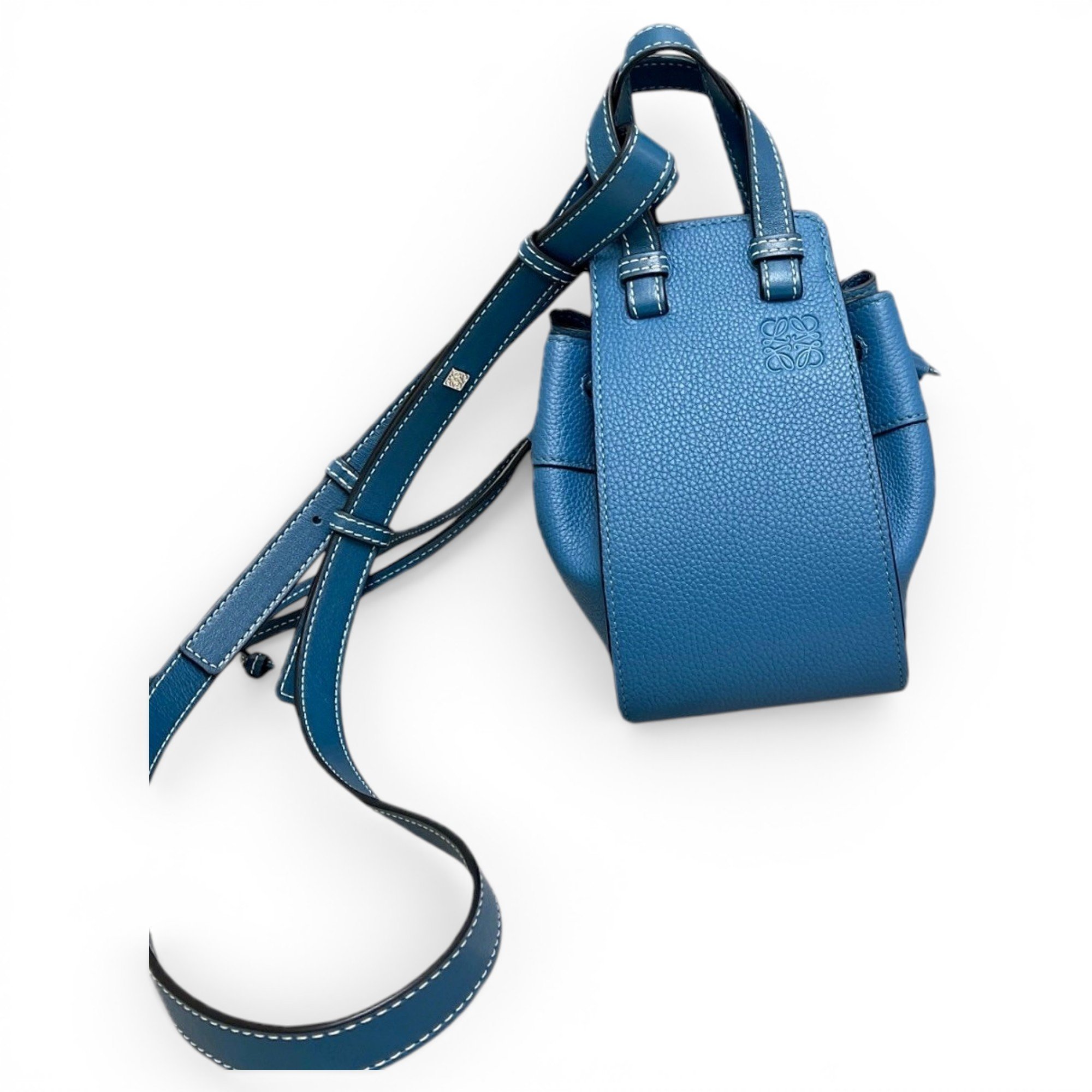 Hammock leather handbag