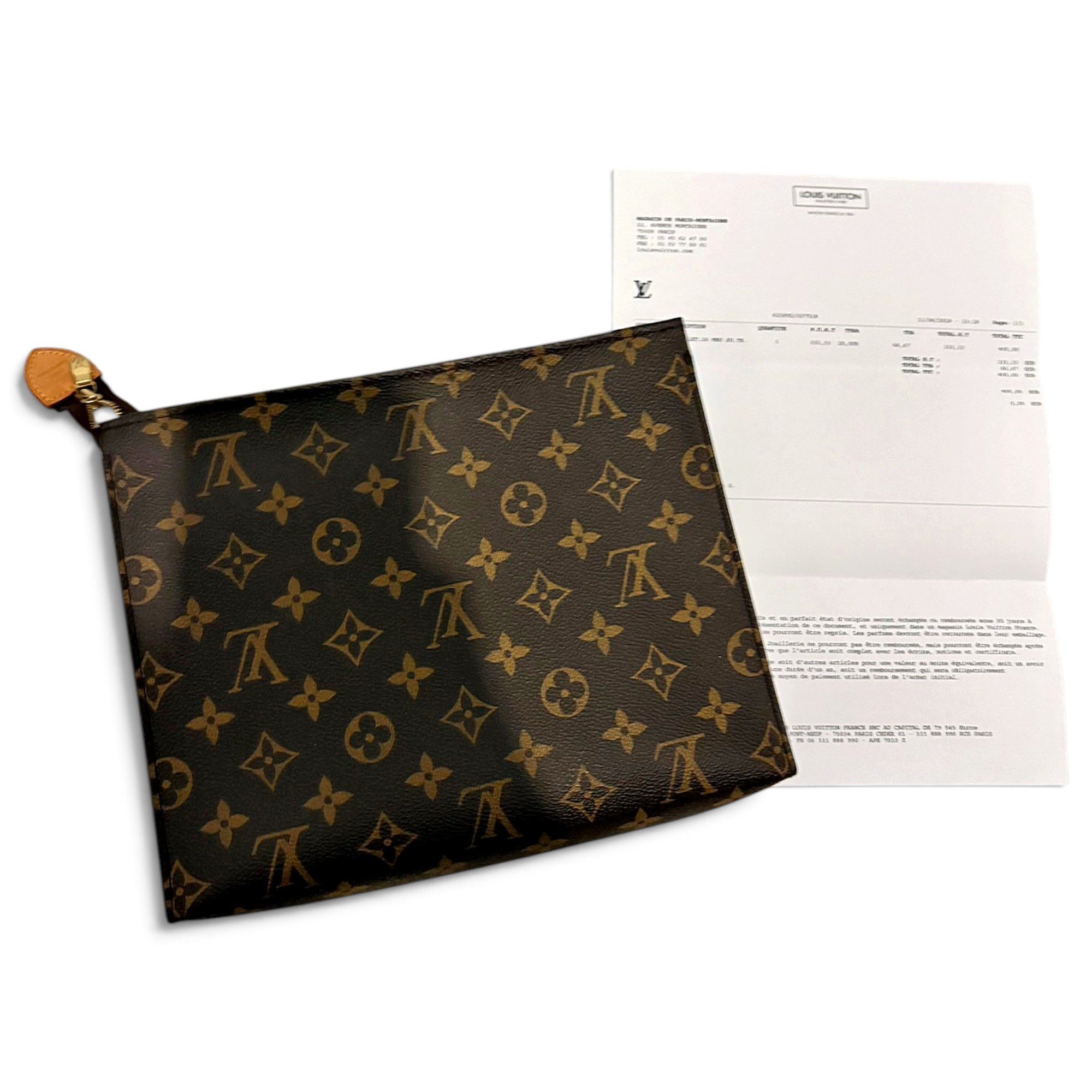 Leather clutch bag