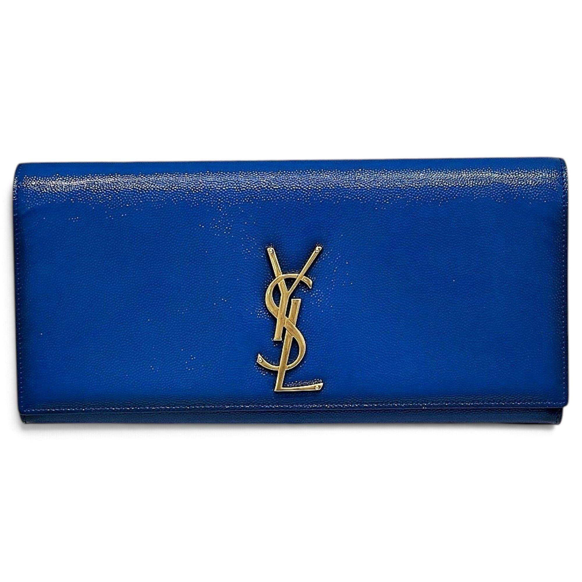Leather clutch bag