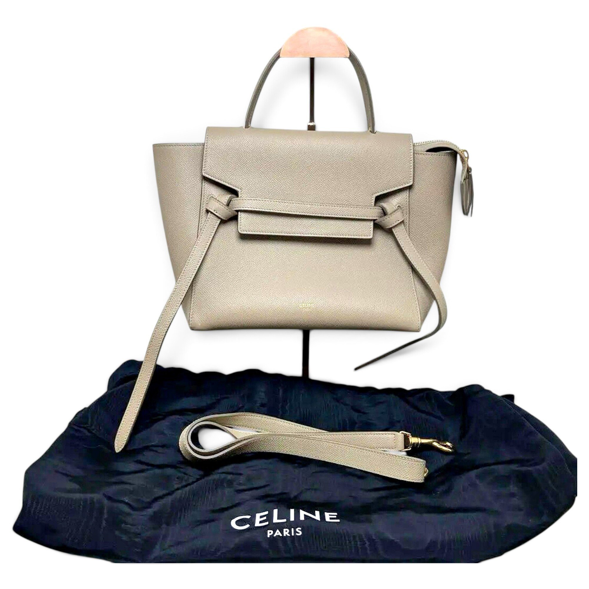 Belt leather handbag