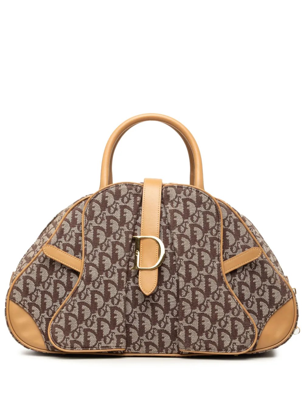 2001 Diorissimo Canvas Double Saddle Bowler Bag handbag