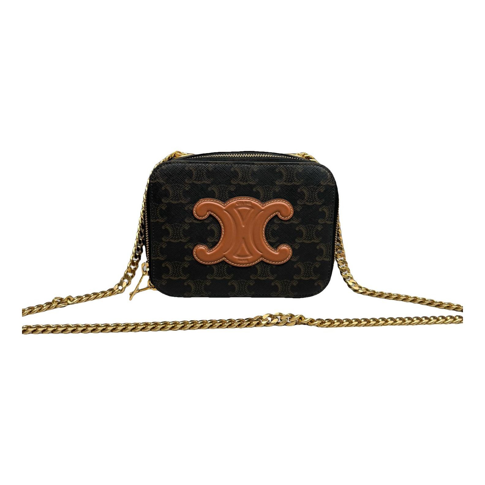 Triomphe leather handbag