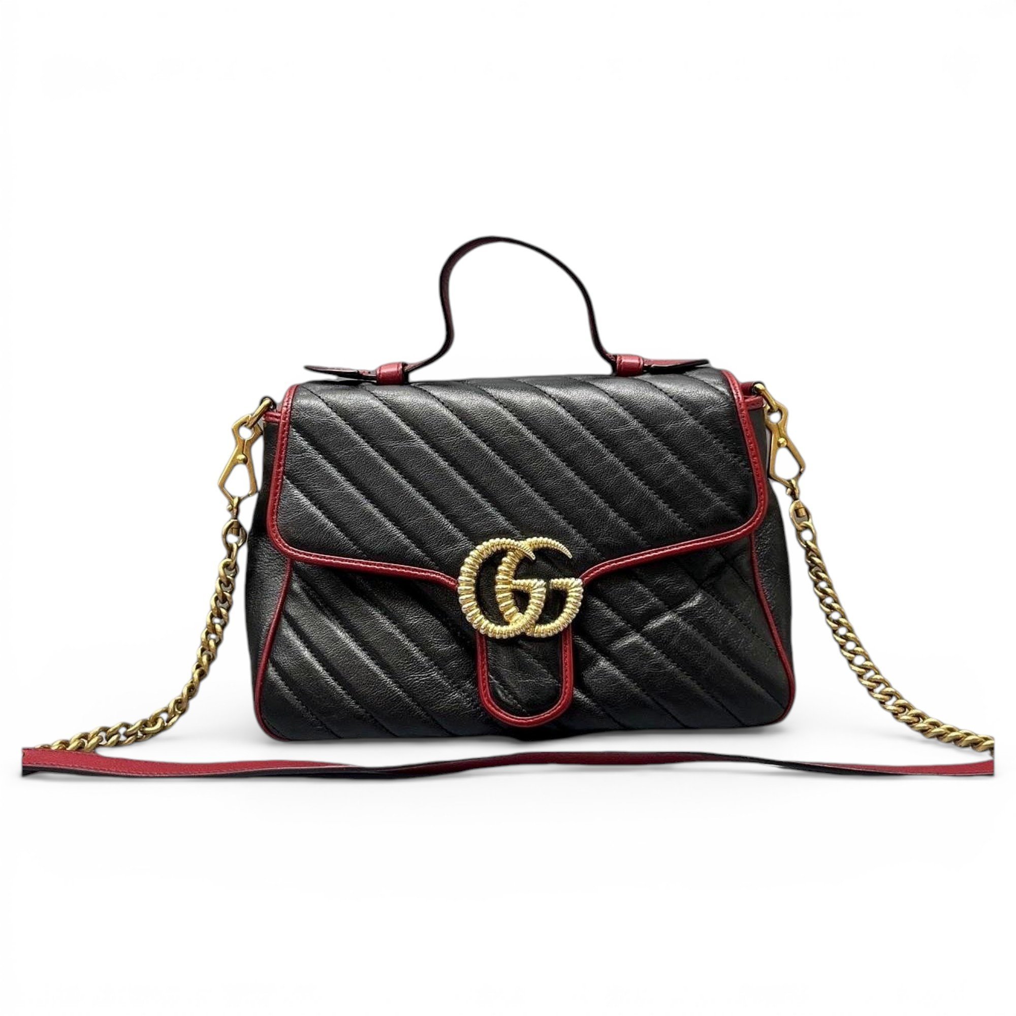 GG Marmont Flap leather handbag