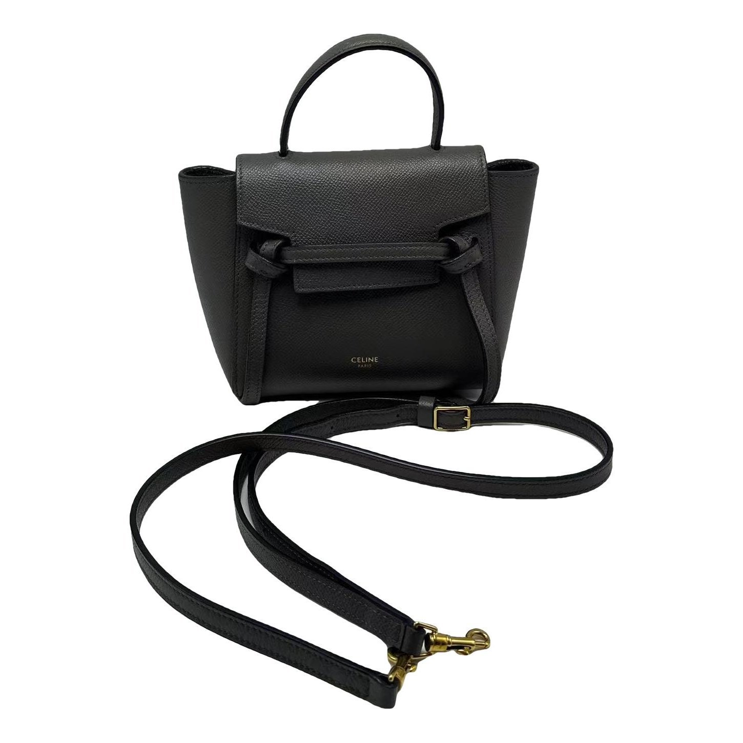 Belt leather handbag
