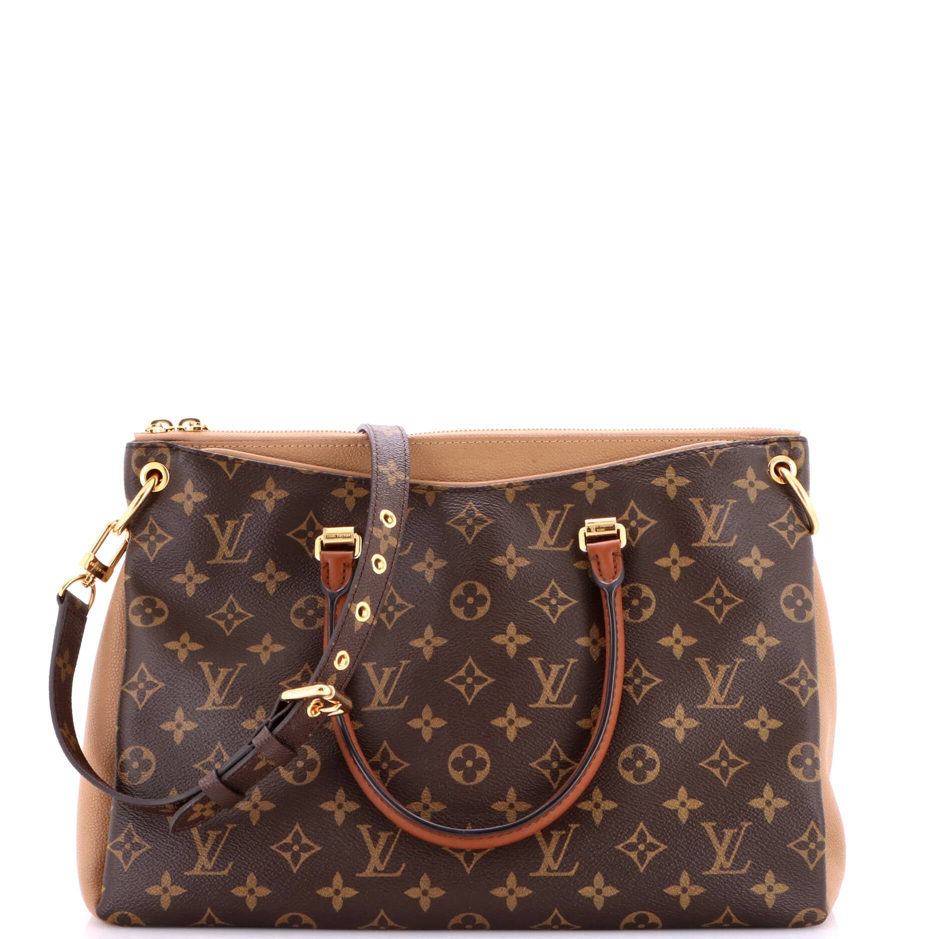 Pallas Tote Monogram Canvas with Leather