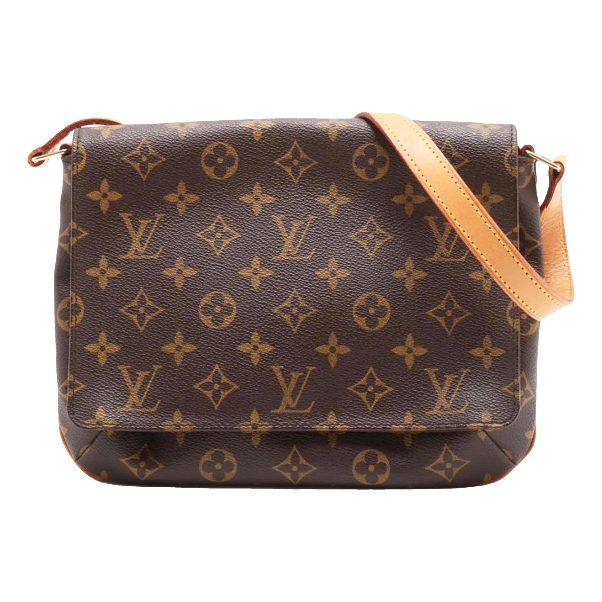 Musette leather handbag