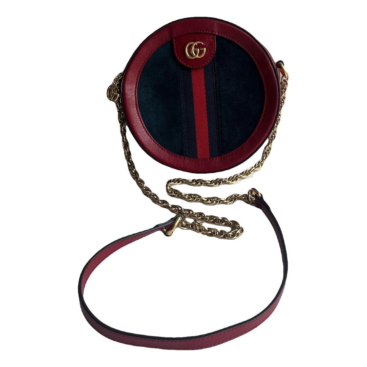 Ophidia Round leather handbag