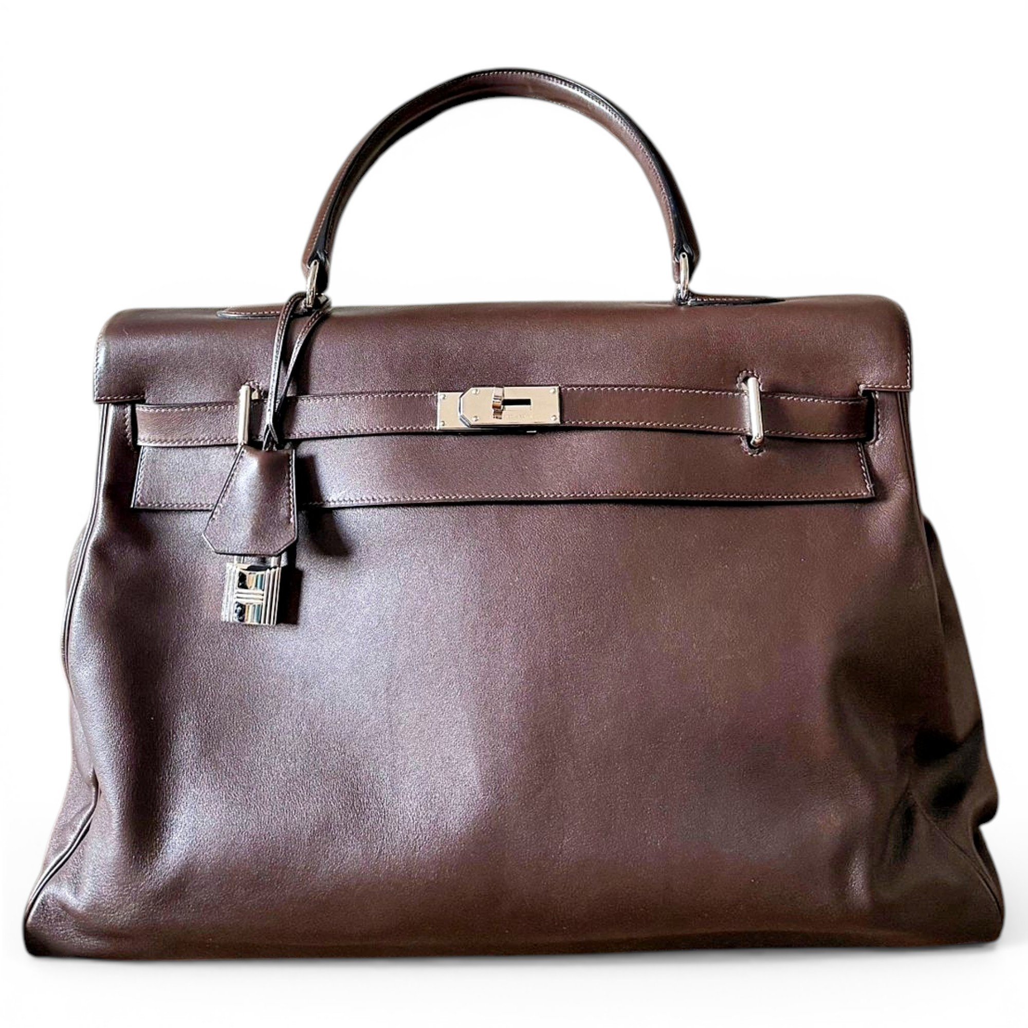 Kelly Voyage leather 24h bag