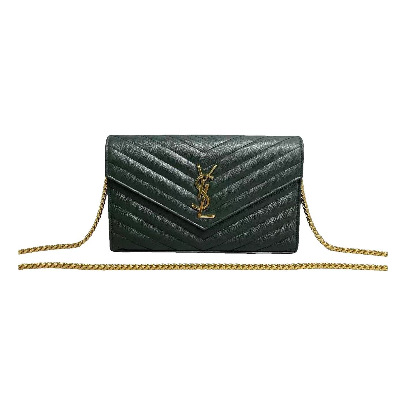 Portefeuille enveloppe leather handbag