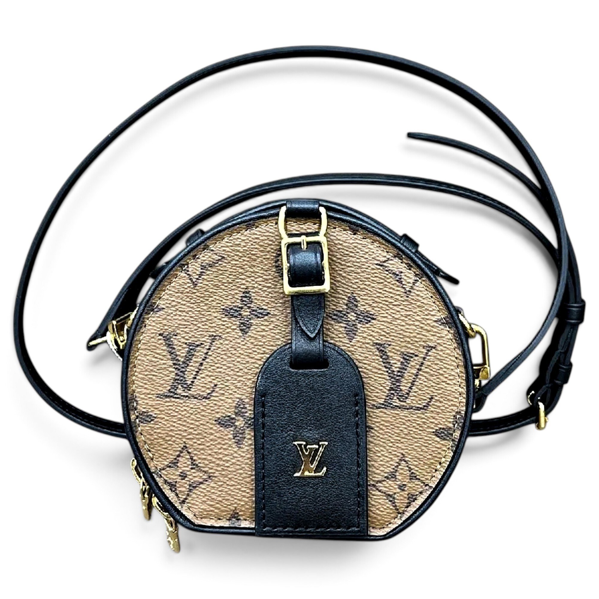 Micro boite chapeau leather handbag
