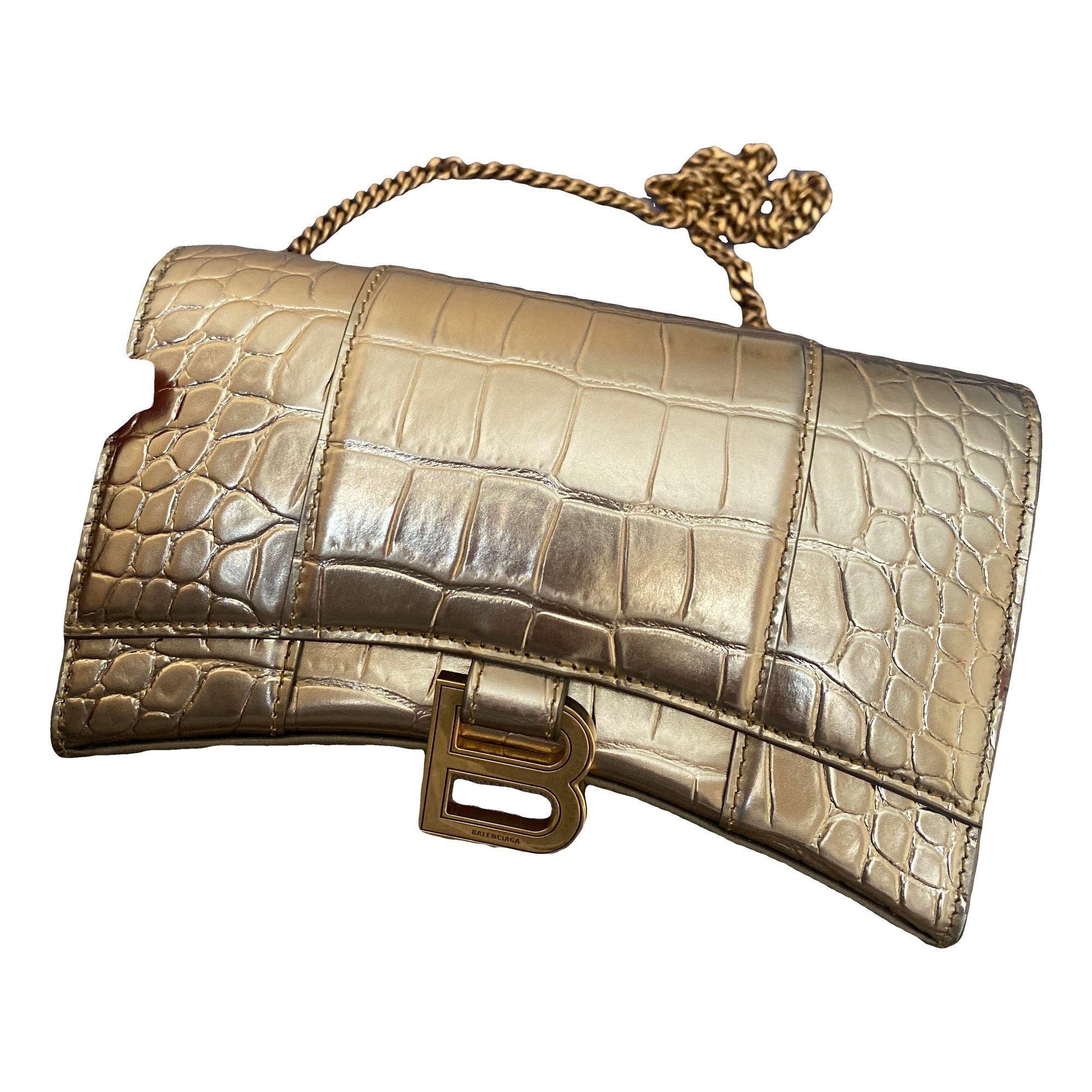 Wallet On Chain B leather mini bag