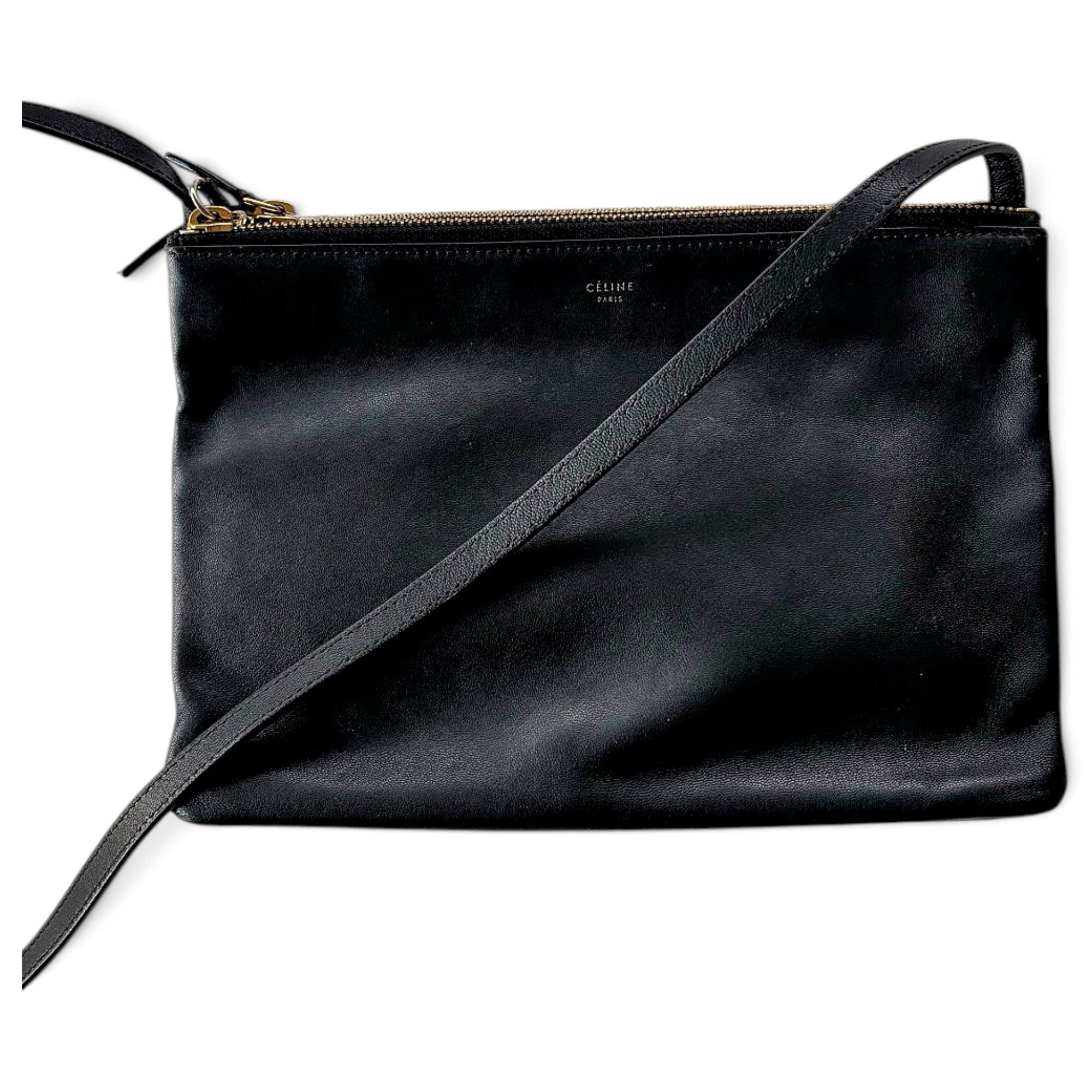 Trio leather crossbody bag