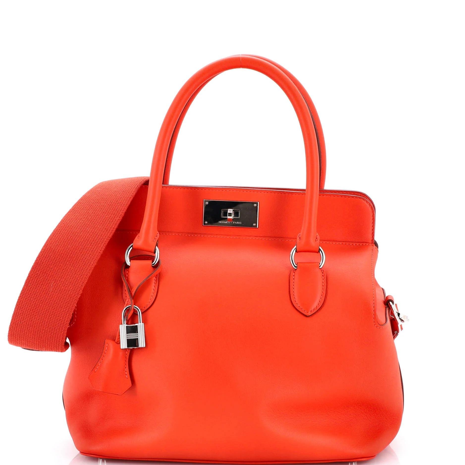 Hermes Toolbox 26 Handbag Orange Swift Leather 2014