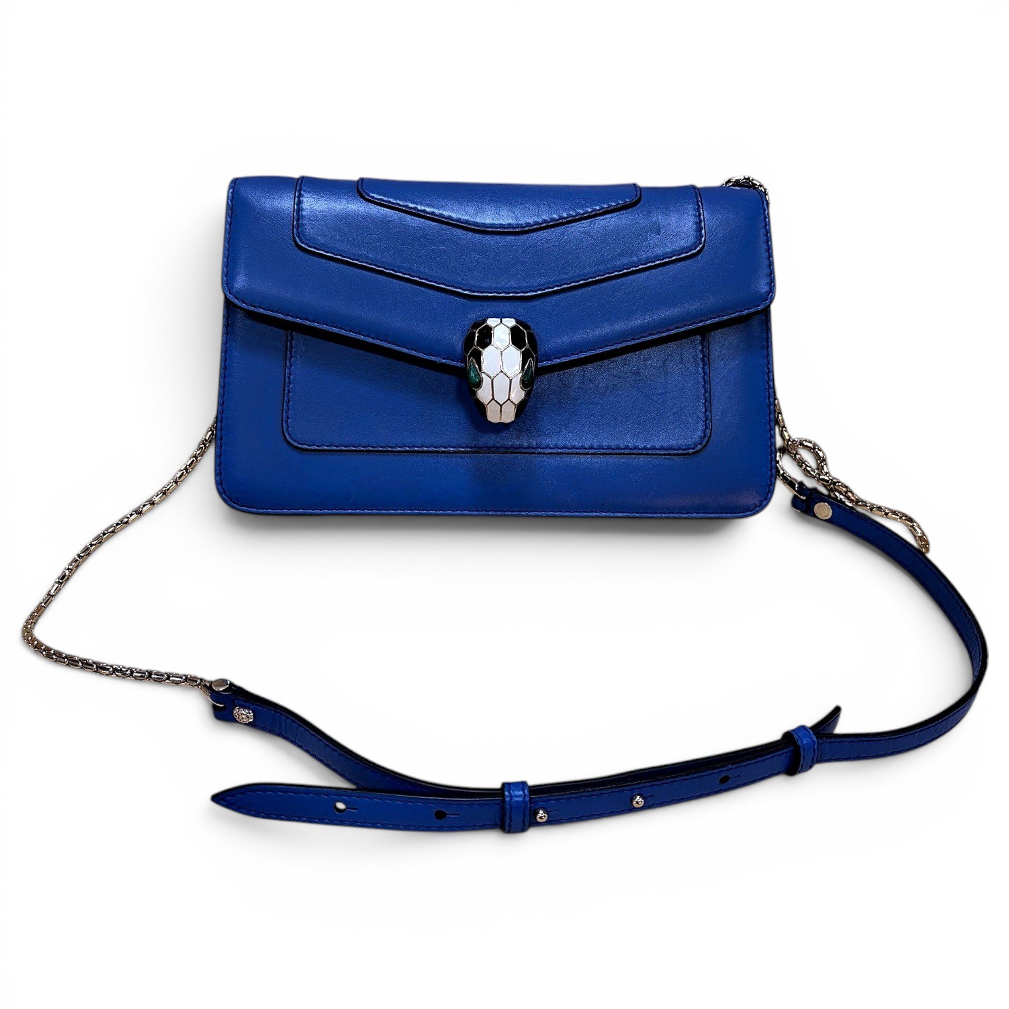 Serpenti leather handbag