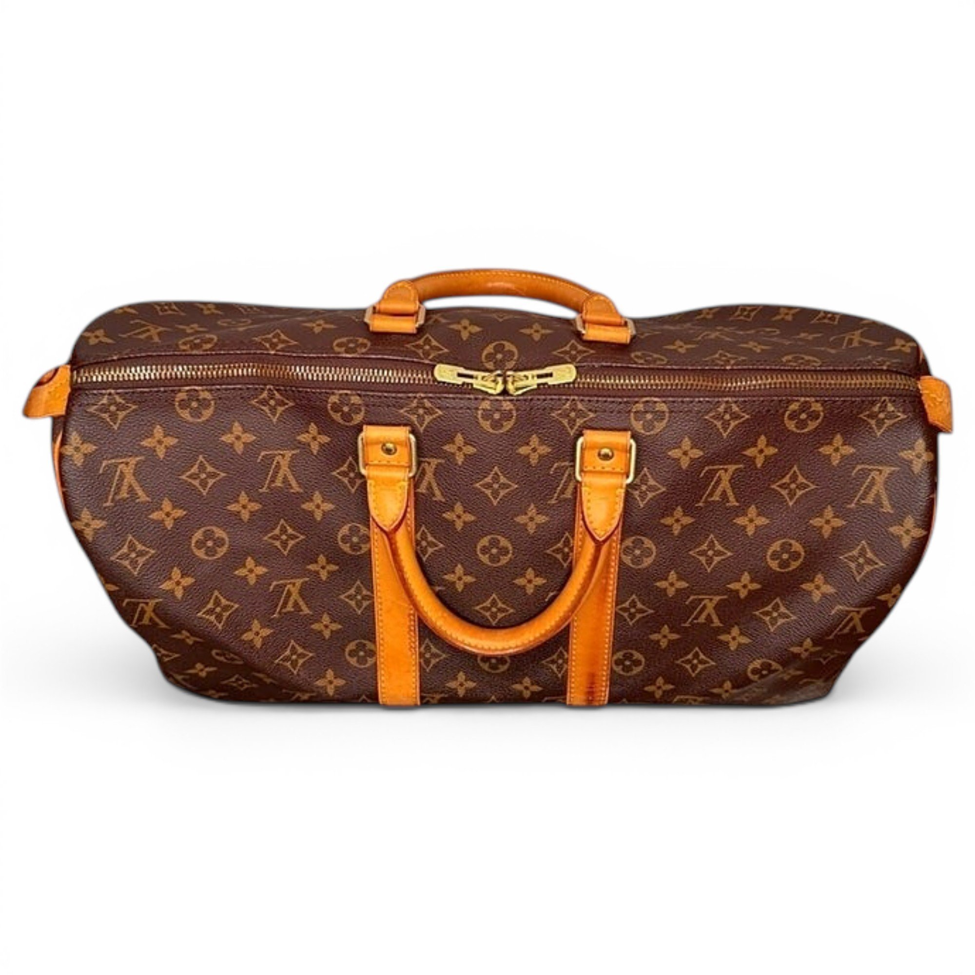 Keepall leather travel bag