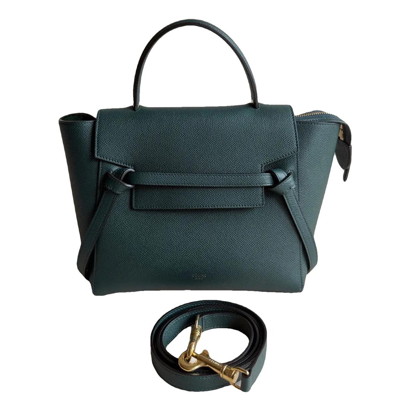 Belt leather handbag