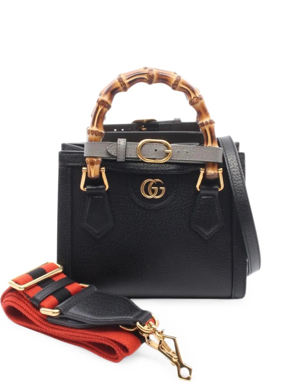 2010s mini Diana Bamboo tote bag