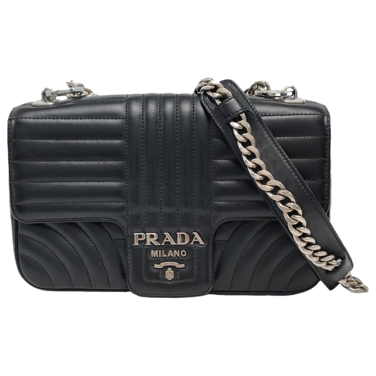 Diagramme leather handbag