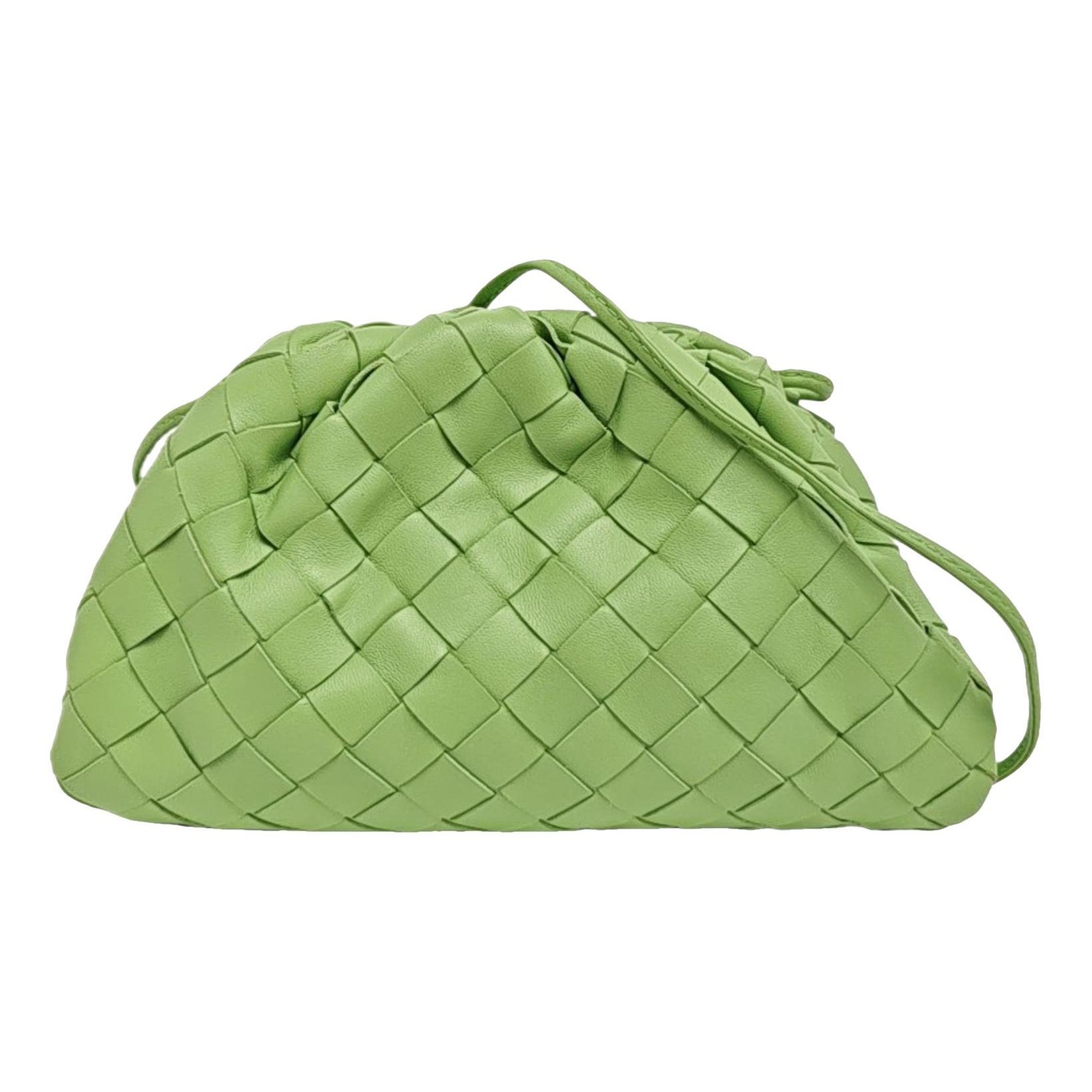 Pouch leather crossbody bag