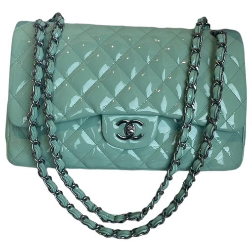 Patent leather handbag