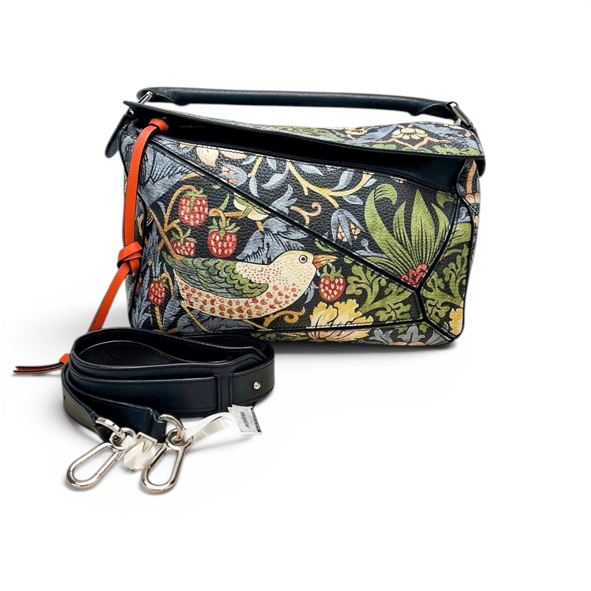 Puzzle leather handbag