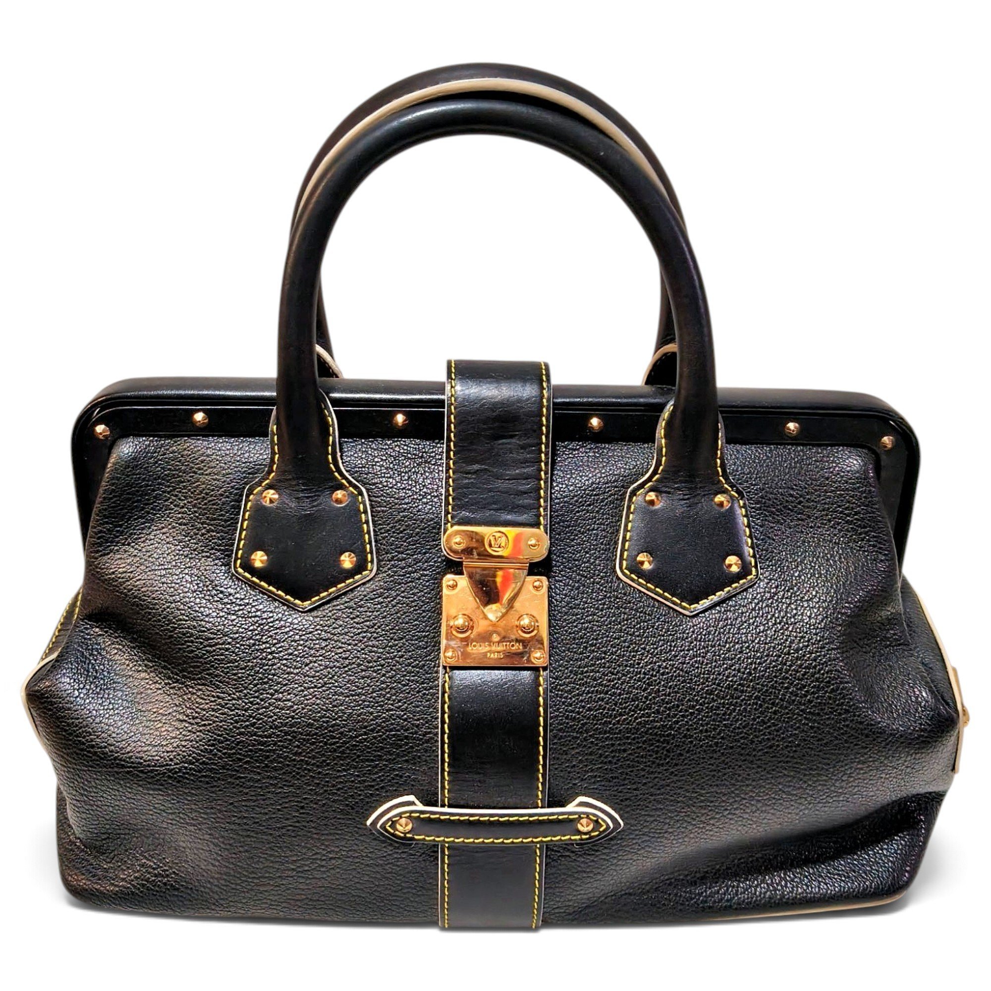 Leather bowling bag