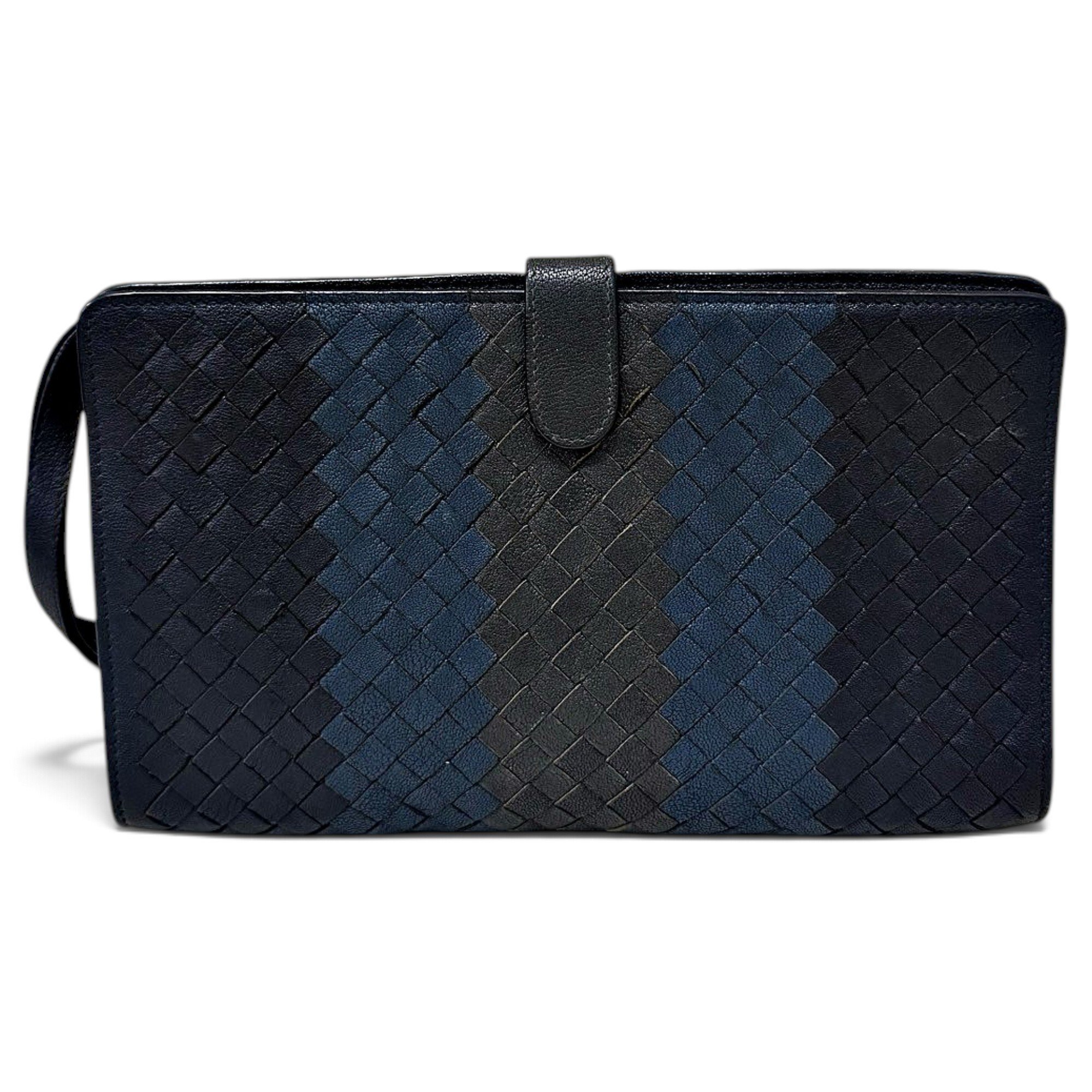 Leather clutch bag
