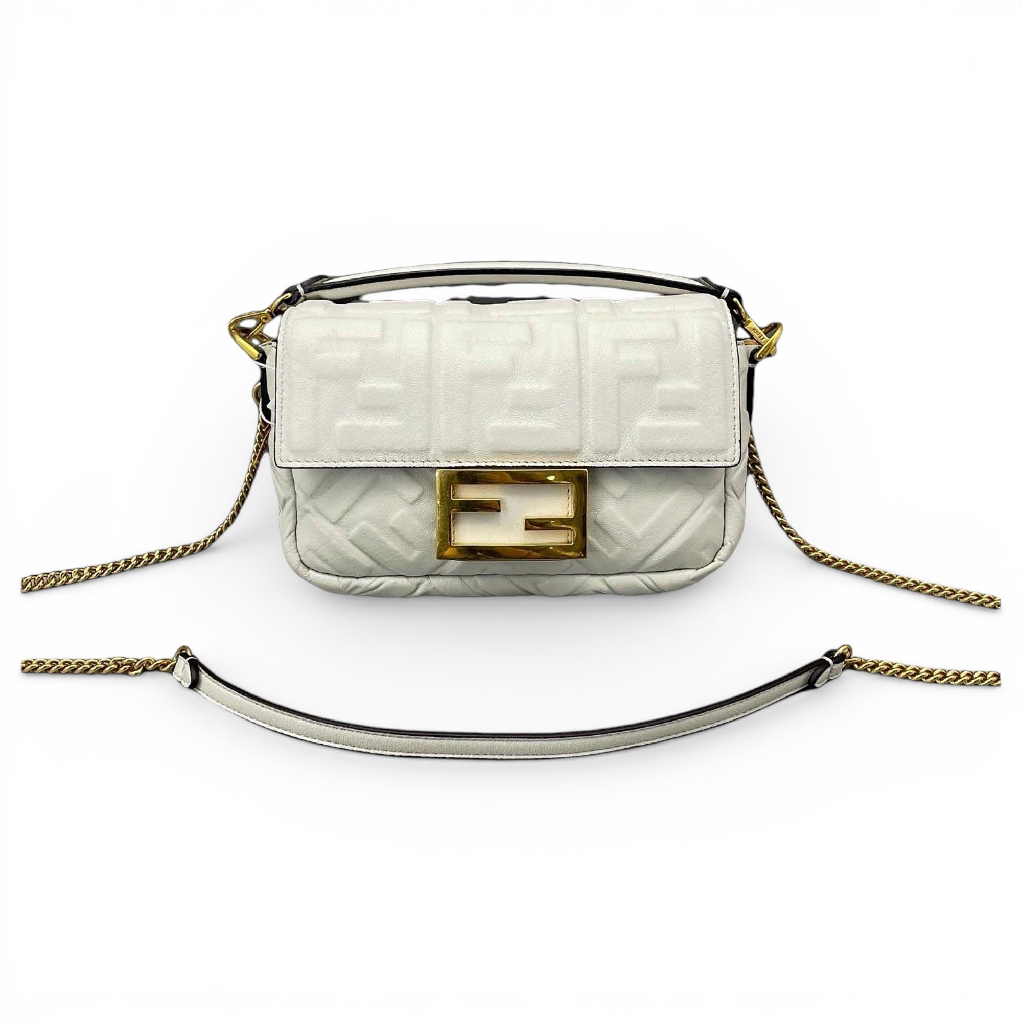 Baguette leather handbag