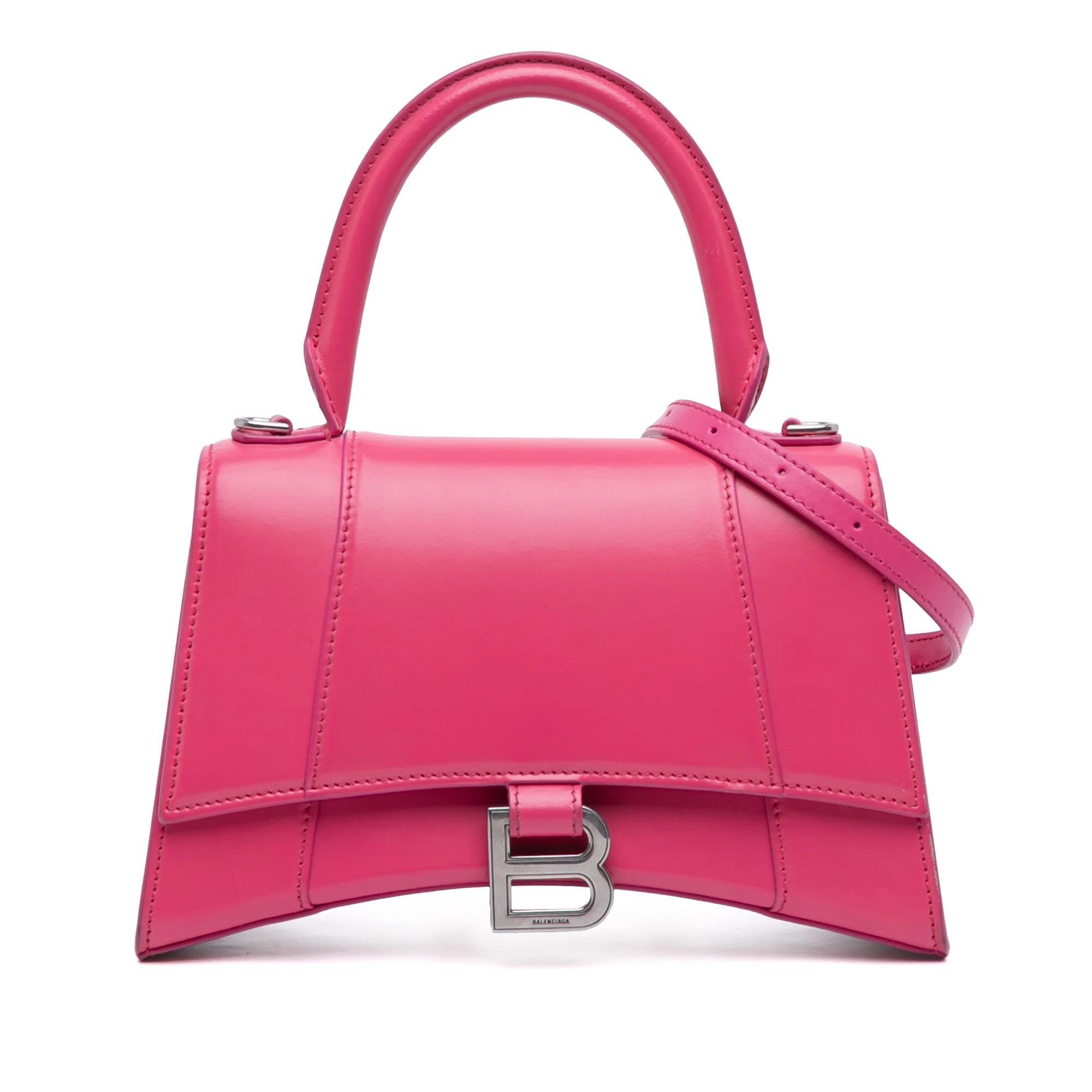 Hourglass pony-style calfskin handbag