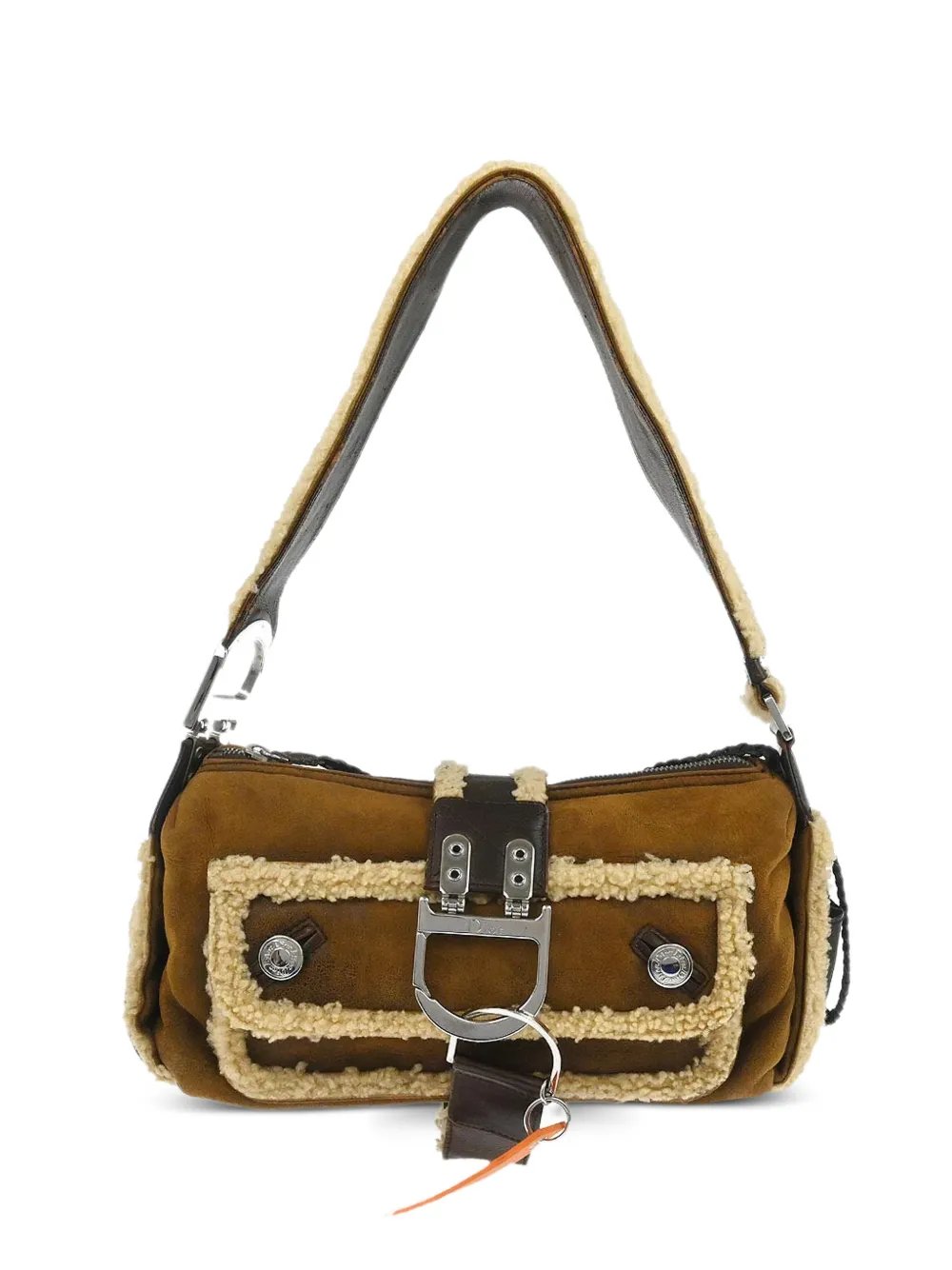 2005 shearling strap handbag