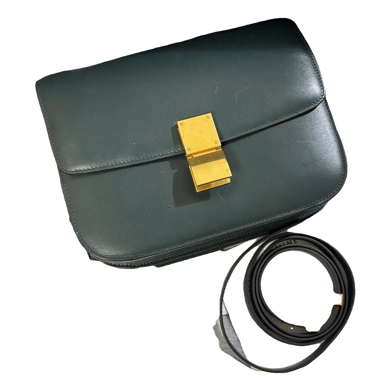 Classic leather crossbody bag