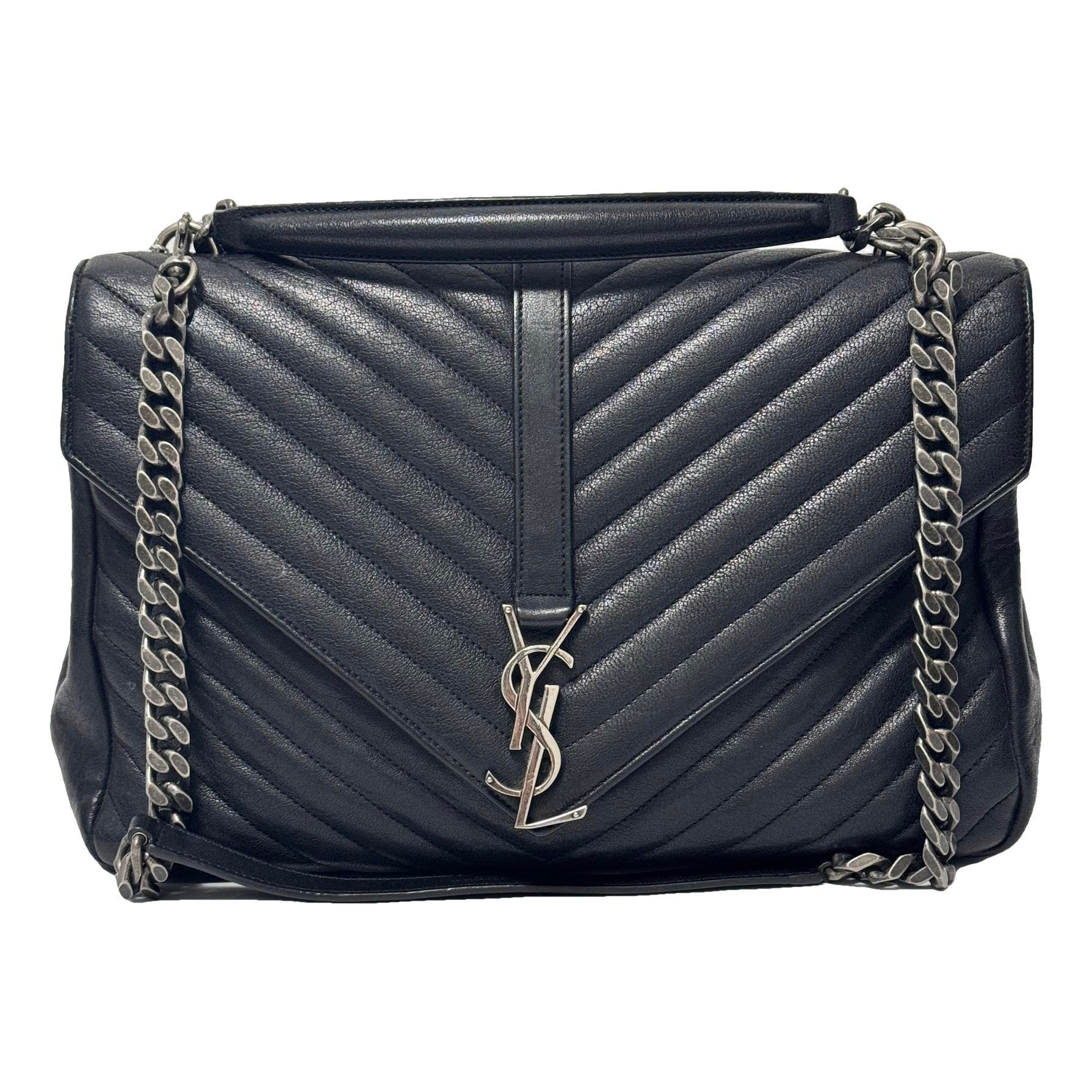 Collége monogramme leather handbag