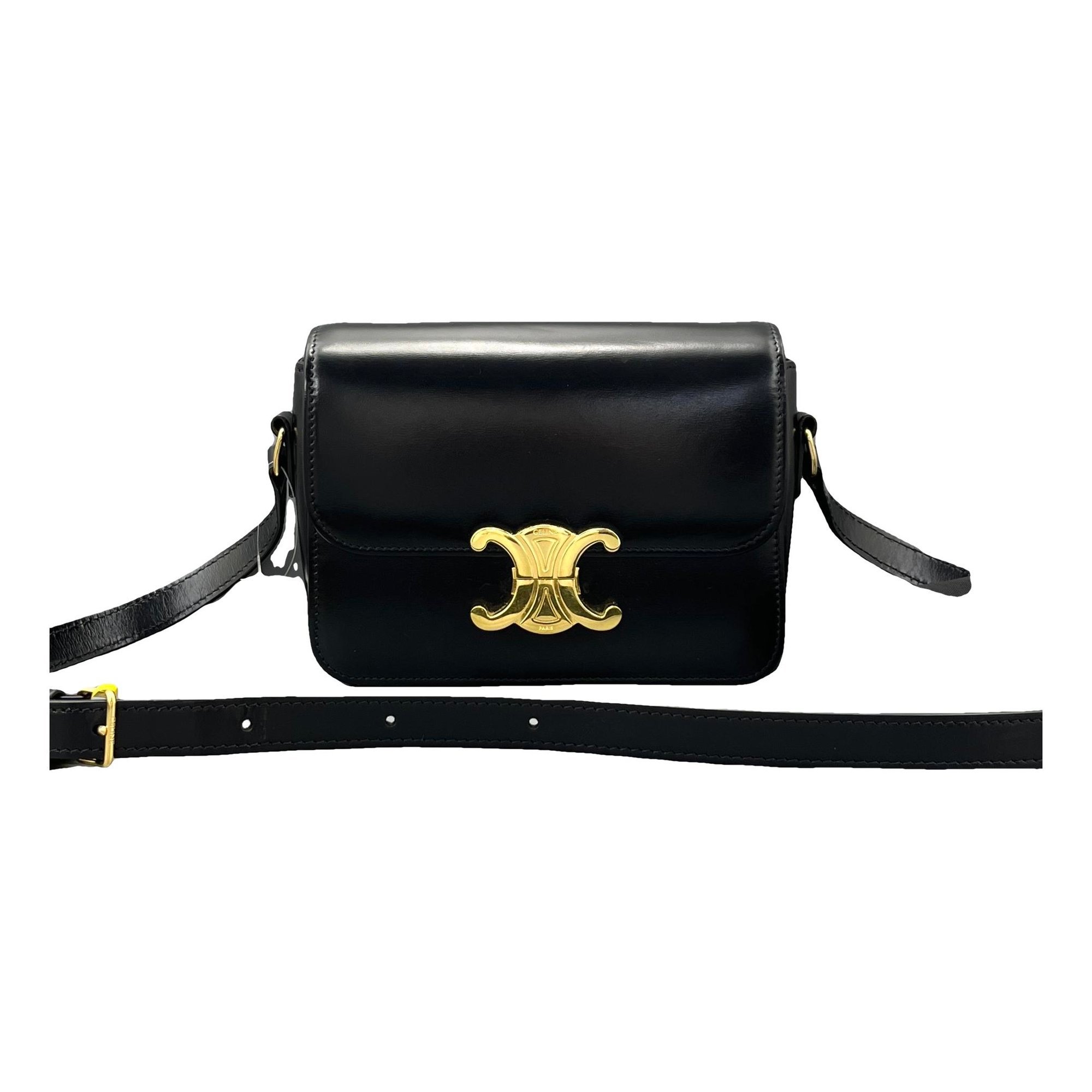 Triomphe leather handbag
