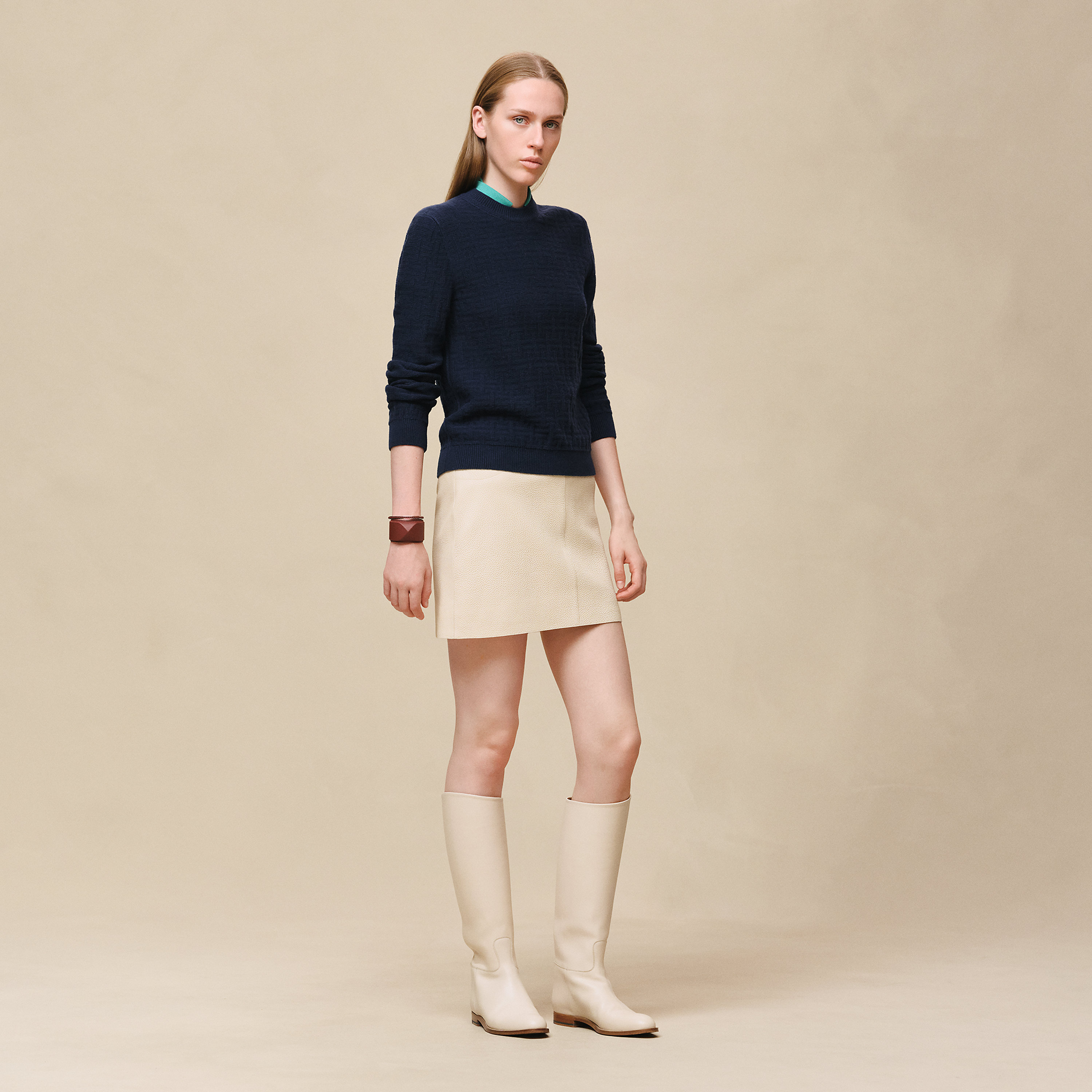 Pull manches longues motif « H Voyage »